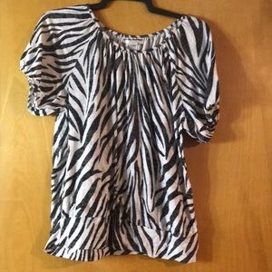 Zebra Print Size Large Cathy Daniels Too